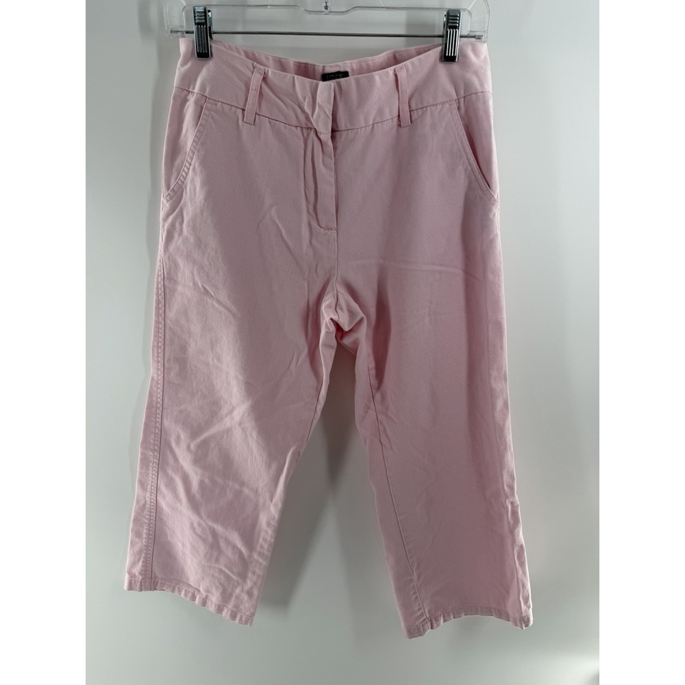 J.CREW Women's Pink Flat Front Chino Pants Size 6 Favorite Fit